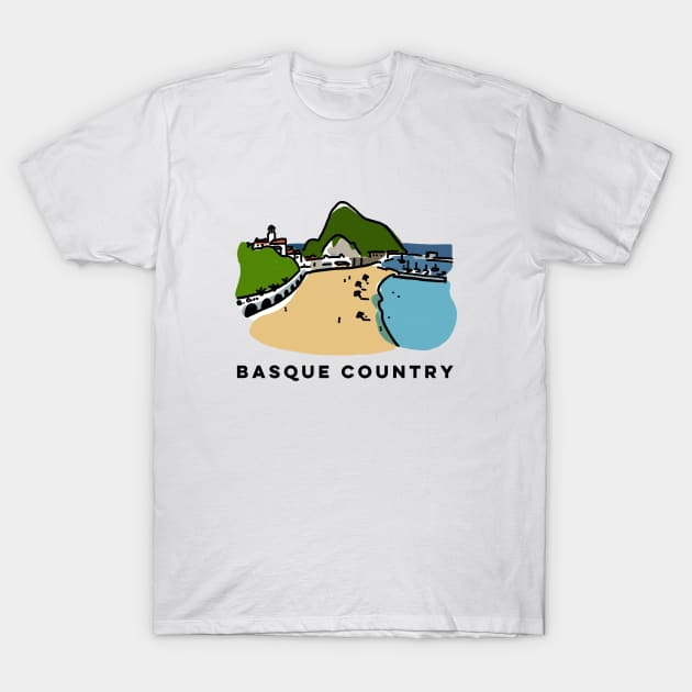 Basque Country village - Euskadi T-Shirt by covostudio